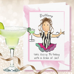 Lustige Sprüche Weibliche Cartoon Margarita Geburt Karte