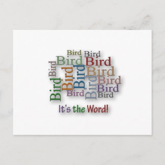 Lustige Sprüche Zitat - Vogel - es ist das Wort Postkarte