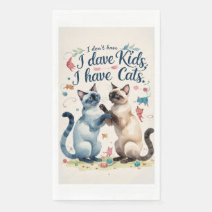 Lustige Sprüche Zitate für Siamese-Katzenliebhaber Serviette