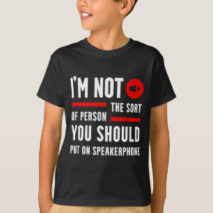 Lustige Sprüche Zitate Telefon Grafik Sarkastische T-Shirt