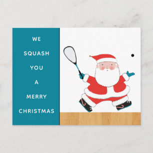 Lustige Squash-Weihnachtskarten Feiertagspostkarte