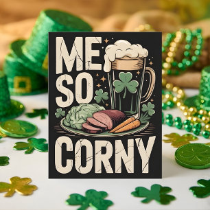 Lustige St. Patrick's Day Bierkarte Feiertagskarte