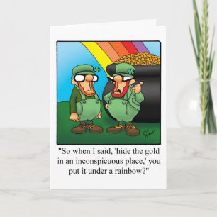 Lustige St. Patrick's Day Karte