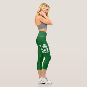 Lustige St. Patricks Day Party St. Pats Lustiger D Capri Leggings
