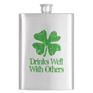 Lustige St. Patrick's Day Trinkflasche für irische Flachmann