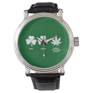 Lustige St. Patricks-Party für Männer Armbanduhr