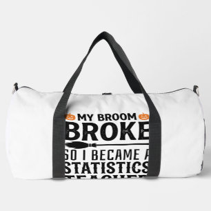 Lustige Statistik-Lehrer Halloween-Zitat-Design_1 Duffle Bag