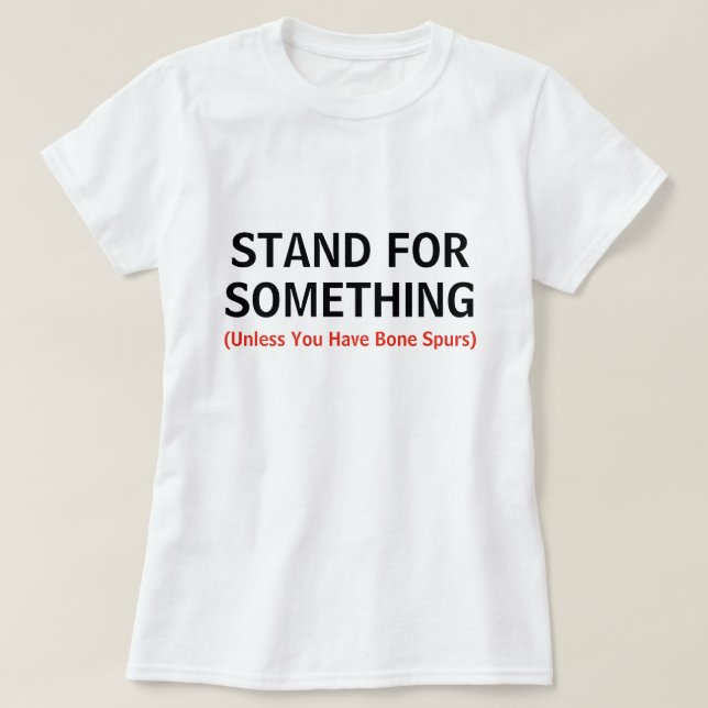 Lustige Stelle für etwas Zitat T-Shirt (Design vorne)