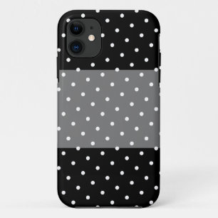 Lustige stilvolle breite gepunktete graue schwarze Case-Mate iPhone hülle