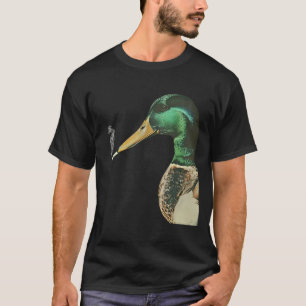 Lustige Stockenten-Meme Stockente raucht Zigarette T-Shirt