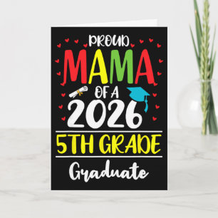 Lustige stolze Mama eines Cl von 2026 5. Klasse Ab Karte