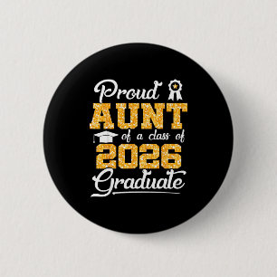 Lustige stolze Tante Klasse 2026 Senior Button