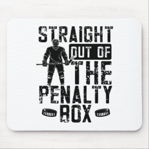 Lustige Strafbank für Eishockey Mousepad