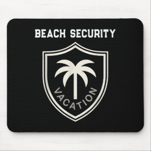 Lustige Strand-Sicherheits-Mama-Papa-Surf-Meerjung Mousepad