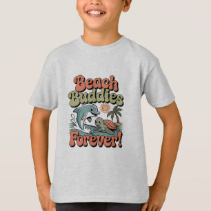 Lustige Strandkumpels für immer Urlaub T-Shirt