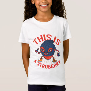 Lustige Stroberry-Masken-Fruchtkunst T-Shirt