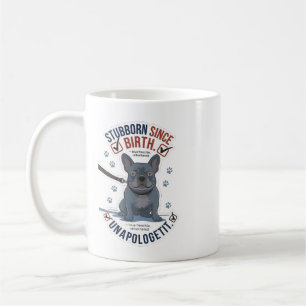 Lustige sture französische Bulldogge Hundemutter A Kaffeetasse