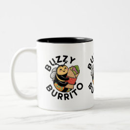 Lustige Summen-Burrito-Biene Zweifarbige Tasse