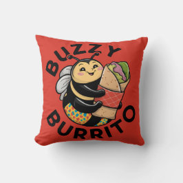 Lustige summende Burrito-Biene Kissen