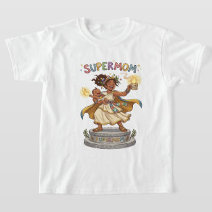 Lustige Super-Mama Griechische Göttin Mutterschaft T-Shirt