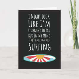 Lustige Surfer Karte Humorvolles Surfen Surfbrett 