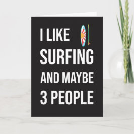 Lustige Surfkarte Humor Humorvolles Surfbrett Surf Karte