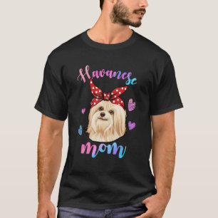 Lustige süße Havanese-Hundemama Mutter Welpenliebh T-Shirt