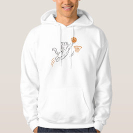 Lustige süße Hoops-Katze Hoodie