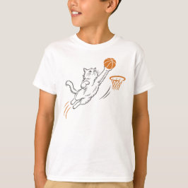 Lustige süße Hoops-Katze T-Shirt
