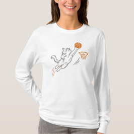 Lustige süße Hoops-Katze T-Shirt