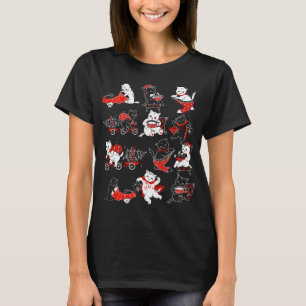 Lustige Süße Katze Mama Kätzchen Katzenliebhaber V T-Shirt