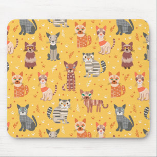 Lustige süße Katzen-Mauspad Mousepad