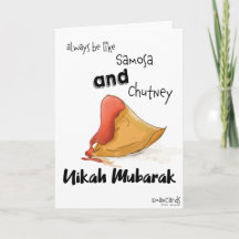Lustige süße Nikah Mubarak Karte