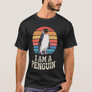 Lustige süße Pinguin-Grafikdesign T-Shirt
