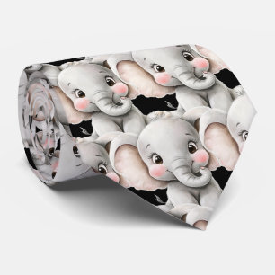Lustige süße riesige Elefant Kawaii Krawatte