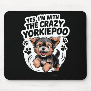Lustige süße Tier-Mischung Hund Welpe Ja ich bin m Mousepad