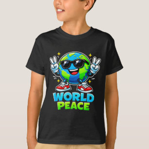 Lustige süße Weltfriedensbewegung zur Verbreitung T-Shirt