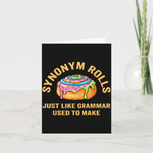 Lustige Synonym Brötchen Scherz Zimtschnecken Gram Karte