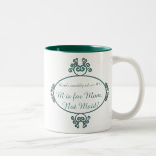 Lustige T - Shirts und -geschenke der Mama Ratefü Zweifarbige Tasse