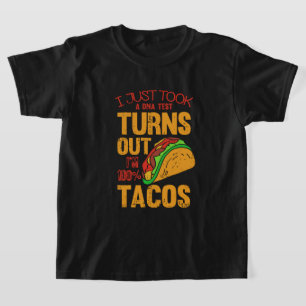 Lustige Taco-DNA-Wortkunst  T-Shirt