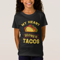 Lustige Taco-Herz-Wortkunst 