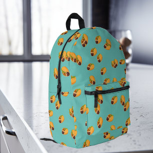 Lustige Tacos Mexikanisches Essen Muster Bedruckter Rucksack