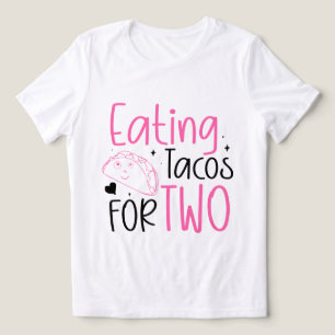 Lustige Tacos-Wortkunst frühe Schwangerschaft  Tri-Blend Shirt