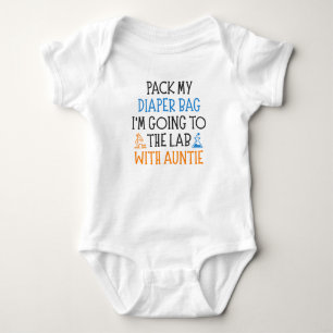 Lustige Tante Baby Wissenschaft Ausspruch Strampler