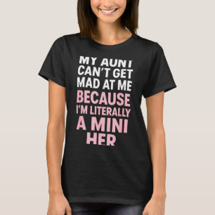 Lustige Tante Nichte Mini Sie passendes Familienzi T-Shirt