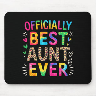 Lustige Tante offiziell Tante jemals farbenfrohe A Mousepad
