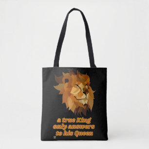 lustige Tasche "EIN WAHRER KÖNIG..."