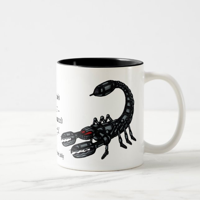 Lustige Tasse des Skorpionszeichens (Rechts)