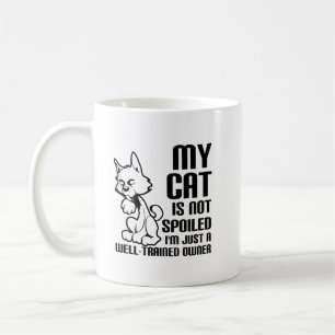 Lustige Tasse Katze nicht verwöhnt