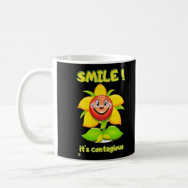 lustige Tasse "SMILE" (Links)